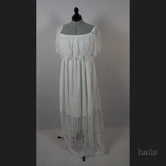 Holipick Lace Off Shoulder Maxi - Picture 2 of 3